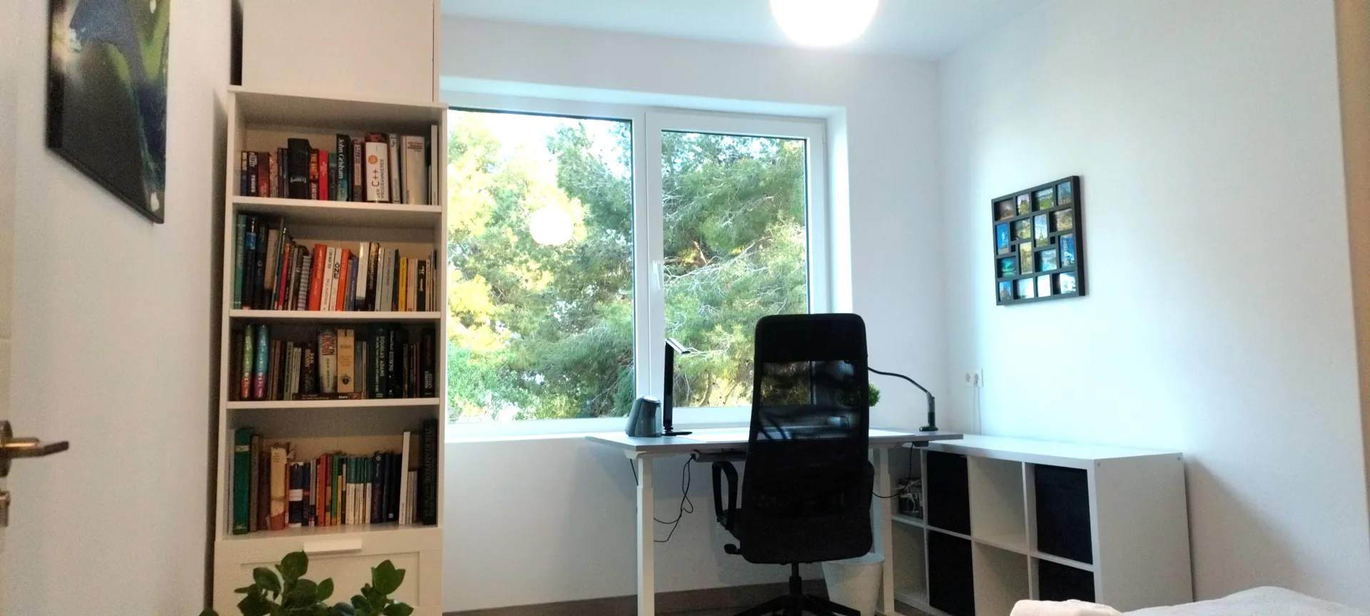 Espacio de teletrabajo y estudio con luz natural
