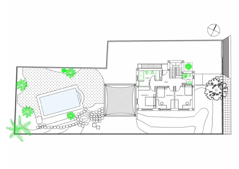 Upper Floor Plan: Master Suite, 2 Bedrooms & Work Office