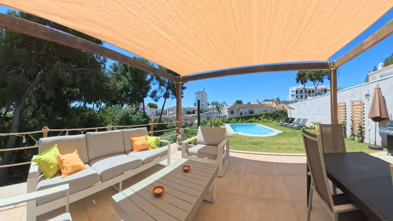 Covered Porch with Shade Sail & Garden Access
